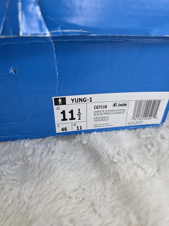 adidas Yung-1 Off White Ice Mint Men adidas Yung 1 Cream Sneakers